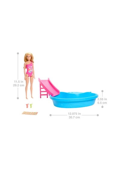Barbie Bebek Ve Havuz Oyun Seti