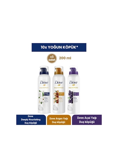 Dove Duş Köpüğü Seti 3 Lü PKT.DOVE.044 Diğer