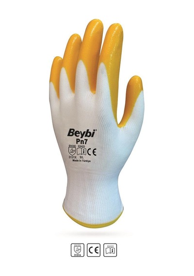 Pn7 No:9 Sarı Nitril Eldiven