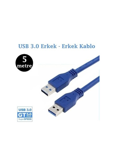 5 Metre Erkek Erkek Usb 3.0 Kablo 5 Metre Usb 3.0 Kablo Erkek Erkek Usb 3.0 Kablo