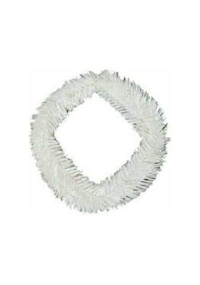 2 Paket 5 Metre Çam Dalı Mat Beyaz Kapı Süsü - Yılbaşı
