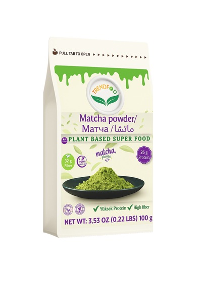 Trend Food Doğal Super Gıda Matcha Tozu 100 G Yüksek  Yüksek Protein Yüksek Lif Diğer