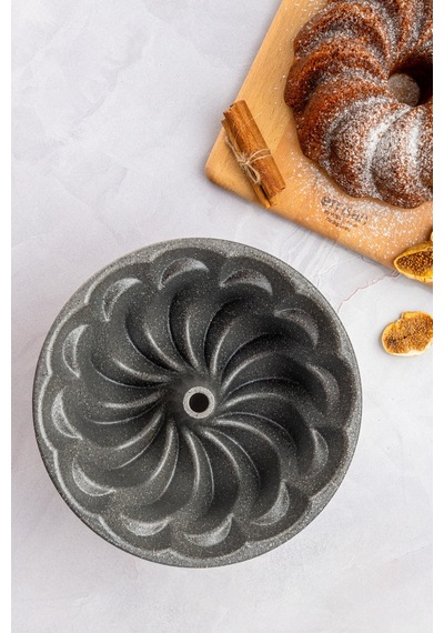 Emsan Golden Flora Döküm Kek Kalıbı 25 Cm Gold