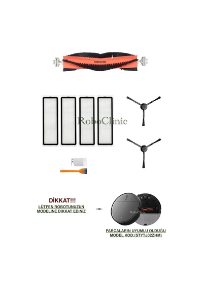 Xiaomi Mi Vacuum Mop 2 Pro Plus Robot Süpürge Uyumlu Fırça,hepa Filtre Seti-9 Parça