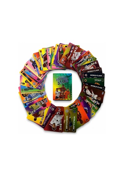 Cantex Tech Futbolcu Oyun Karti 55 Adet Gökkuşağı Series Pocket Esnek Kırılmaz Parlak Kart