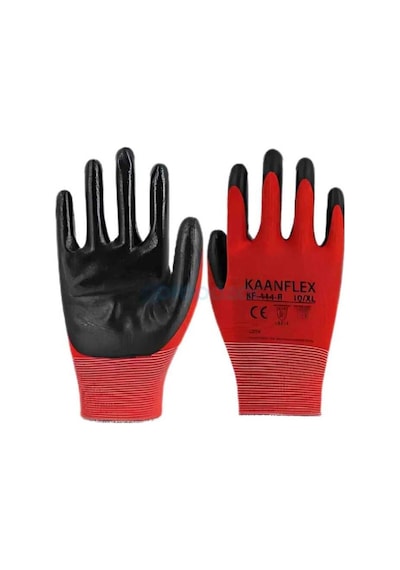 Starline 5 Çift Kaanflex Kf-444-r İş Eldiveni Kırmızı 10 Beden
