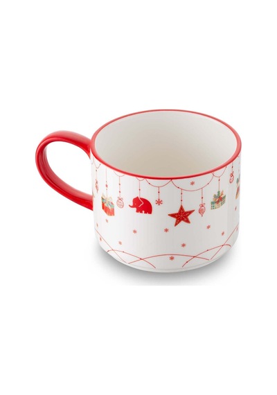 New Year Janus 2'li Fincan Takımı 280 Ml Kırmızı