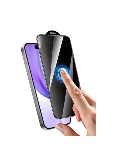 Apple iPhone Uyumlu,  15 Pro Max 5d Privacy Diamond Hayalet Cam Ekran Koruyucu