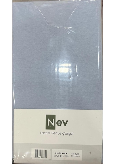 Özdilek Nev Marka Lastikli Fitted Penye Çarşaf 100x200 + 30 Cm Yükseklik 30 Cm Mavi Çok Renkli