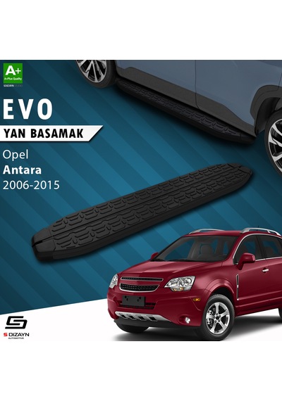 S-dizayn Opel Antara Evo Siyah Yan Basamak 183 Cm 2006-2015 A+ Kalite