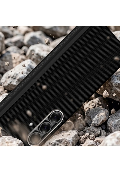 Samsung Uyumlu Galaxy Z Fold 7 Uyumlu Kılıf M-safe Şarj Özellikli Zore Paris Zerre Sert Pc Kapak Siyah