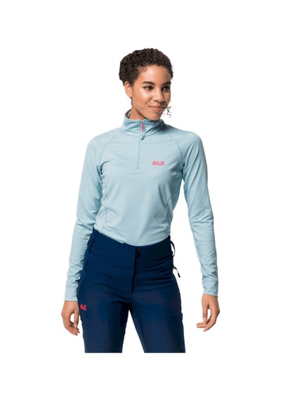 Jack Wolfskin Snow Sky Half Zip W Kadın Arakatman Polar Frosted Blue Frosted Blue