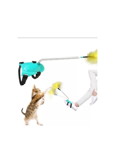 Tineke Yaylı Kedi Ayak Oyun Oltası 1 Adet