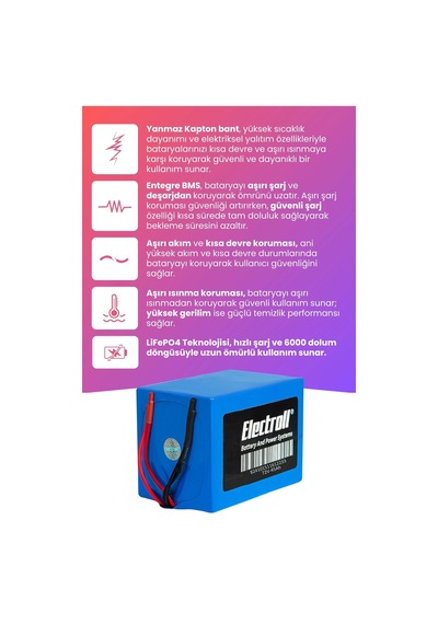 Arora Zr5 Batarya Maksimum Kapasite Lifepo4 72v 45ah Elektrikli Motosiklet Bataryası
