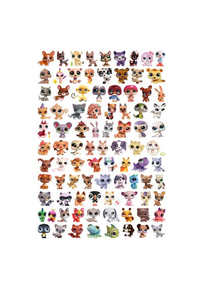 91 Adet Sevimli Hayvanlar Sticker Seti - Etiket Seti Scrapbook Bullet Journal Çok Renkli