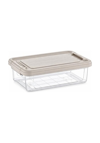 Orret Home Kilitli Saklama Kabı Şeffaf Organizer Pp Plastik Gıda Saklama Kabı Kapaklı Buzdolabı Düzenleyici İstiflenebilir Çok Amaçlı Saklama Kutusu 3 Litre 0