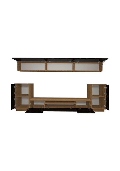 Decoraktiv Trendstyle 9 Mdf Tv Ünitesi Tv Sehpası Ceviz - Siyah