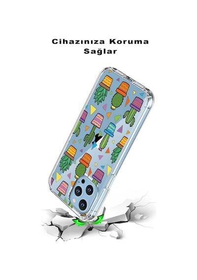 Xiaomi Mi 9 Lite İle Uyumlu 1mm Slim Fit Water Color 4 Baskılı Şeffaf Kılıf
