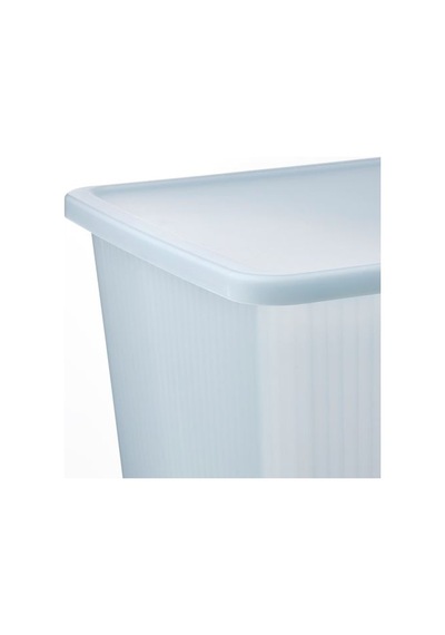 Ikea Rykta Kapaklı Kutu, Şeffaf Gri-mavi, 36x50x35 Cm/44.5 Lt