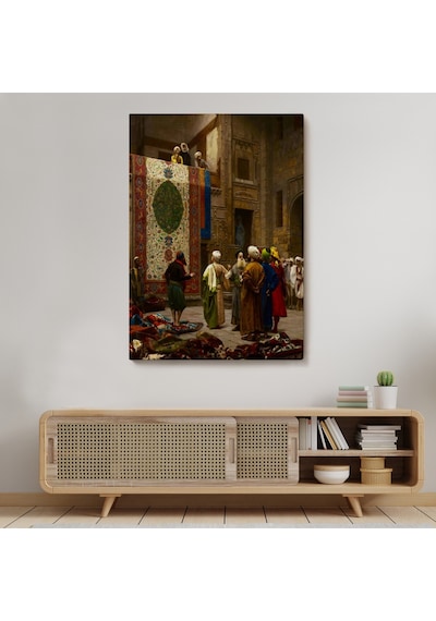 Osman Hamdi Bey'in Halı Tüccarı İsimli Eseri Kanvas Tablo-5123 50 X 70