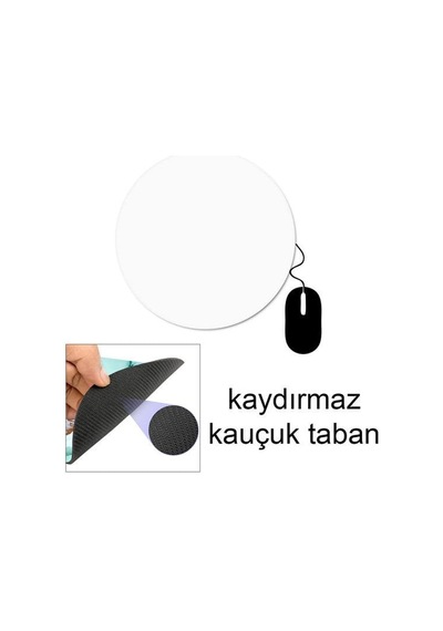 Sublimasyon İthal Yuvarlak Mouse Pad 19,5 Cm - 3 Mm