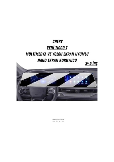Chery Yeni Tıggo 7 Multimedya Ve Yolcu Ekran Uyumlu Nano Ekran Koruyucu