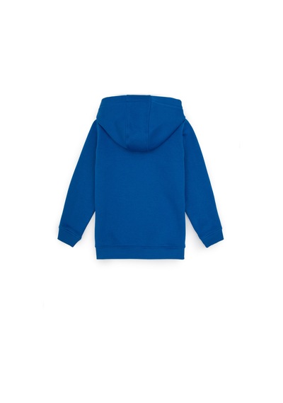 U.S. Polo Assn. Erkek Çocuk Koyu Mavi Basic Kapüşonlu Sweatshirt 50313808-VR032