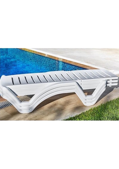 Rnl04 Elite Beyaz Şezlong - 2537W