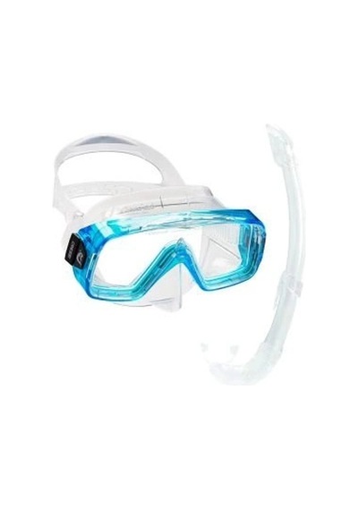 Özel Seri Cressi Sirena Maske - Mexico Şnorkel Set Gezi Eşyası Kamp Malzemesi Yüzücü Ekipmanı Clear - Aquamarıne