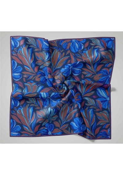 Silk Home Twill İpek Eşarp 11493-05 Koyu Lacivert