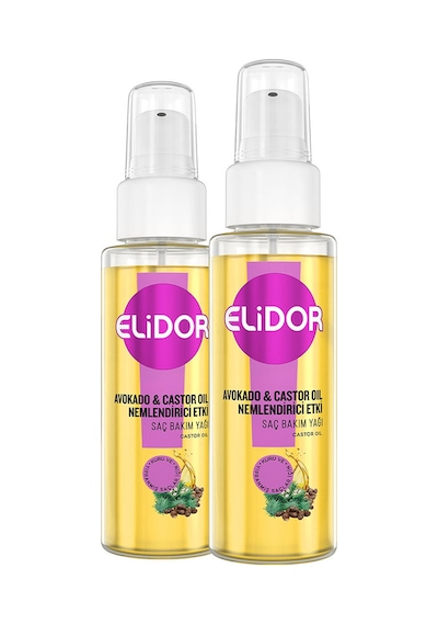 Elidor Avokado ve Castor Oil Nemlendirici Etki Saç Bakım Yağı 2 x 80 ML