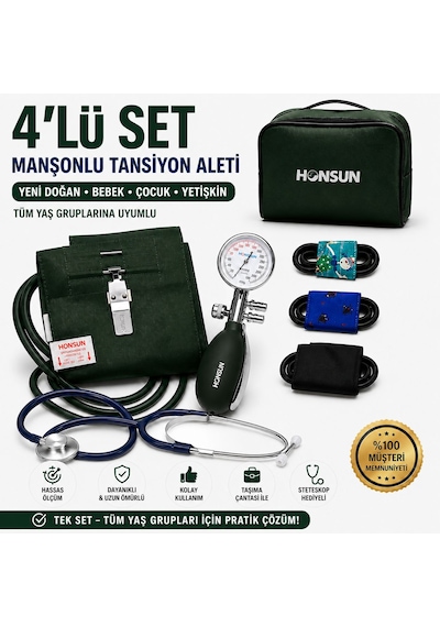 Manuel Tansiyon Aleti Set I Tüm Yaş Grupları İçin Tek Çözüm