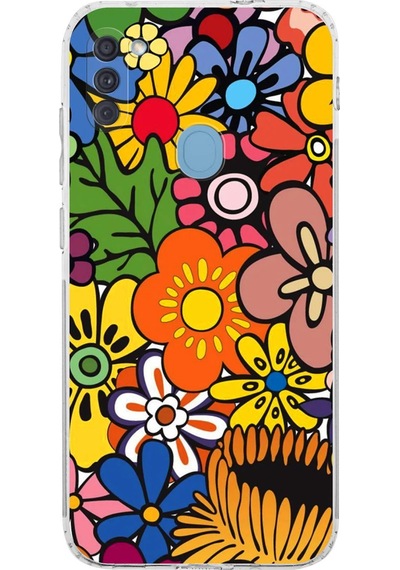 Samsung Galaxy A11 İle Uyumlu Retro Color 2 Kamera Korumalı Şeffaf Kılıf Şeffaf