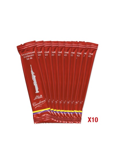 Vandoren Sr302r Java Filed Kırmızı Kesim Soprano Saksafon Kamışları Güç 2 10'lu Paket