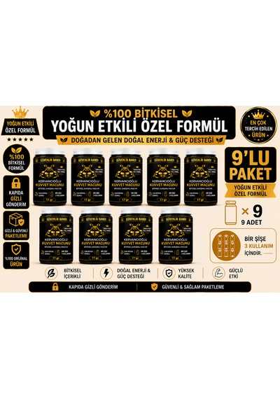 Bitkisel Atom Güç Ve Enerji Macunu & Performans Desteği 9 x 17 G