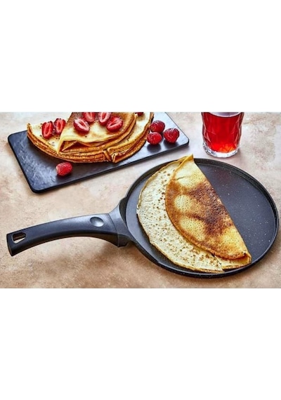 Eda Döküm 26 Cm Granit Krep Tavası Gri