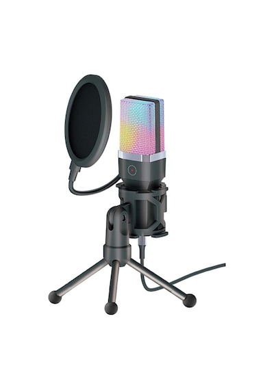 Medya Tech X1r Usb Kablolu Asmr Rgb Oyuncu Ve Stüdyo Mikrofonu