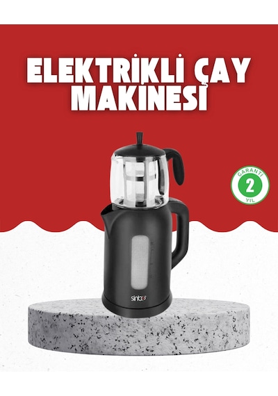 Mey İthalat Sıcak Tutma Özellikli 2 Si 1 Arada Çay Makinesi Ve Su Isıtıcı
