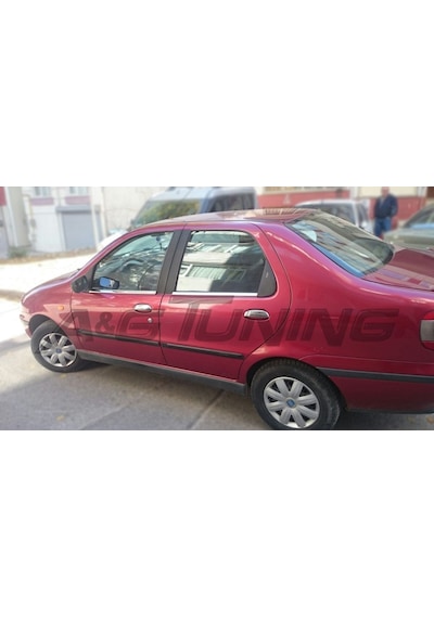 Fiat Siena Krom Cam Çıtası Takımı 4Prç Paslanmaz Çelik N11.355