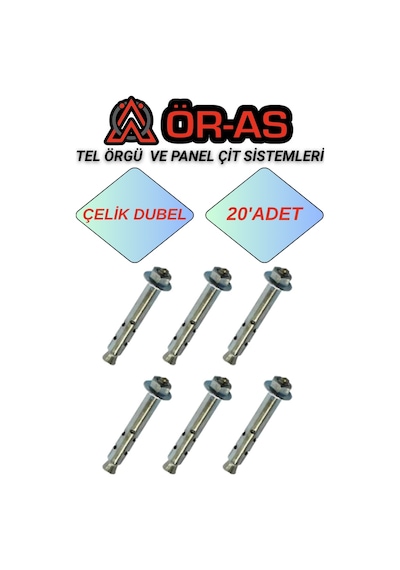 Çelik Dubel 20 Adet