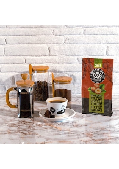 Oze Fındık Aromalı Filtre Kahve 250G French Press