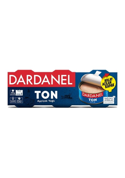 Dardanel Ayçiçek Yağlı Ton Balığı 3x75 G - 7 Adet Tarı