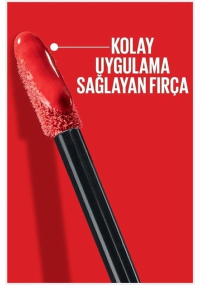 Maybelline New York Super Stay Vinyl Ink Uzun Süre Kalıcı Likit Ruj 15 Peachy + Sky High Cosmic Mini Maskara