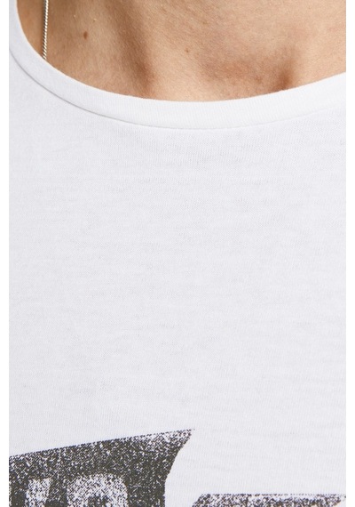Jack & Jones Erkek Baskılı Bisiklet Yaka T-Shirt 63412205944 Ekru-Ekru Jack & Jones Erkek Baskılı Bisiklet Yaka T-Shirt 63412205944 Ekru-Ekru