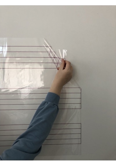 Nota Yazı Tahtası Sol Anahtarlı Ve Nota Çizgili Porteli