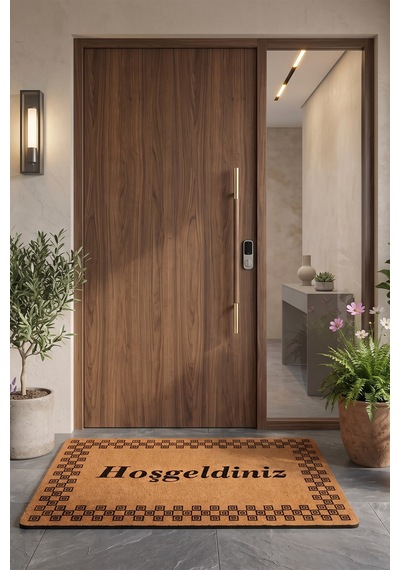 Villadia Home Textile Kapı Önü Paspası Kaymaz Taban Dekoratif Paspas Ev Giriş Antre İç Ve Dış Mekan Paspası 45x70 Cm 23ypycoco