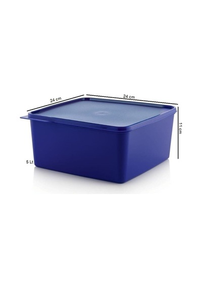 Kare 5 Litre Saklama Kabı Mor