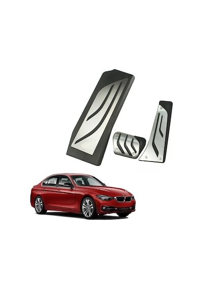 Bmw 3 Serisi F30 Uyumlu M Sport Otomatik Pedal Seti  Siyah -
