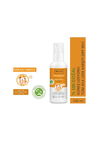 Incıa%100 Doğal Ve Organik Tamanu Yağlı Güneş Losyonu Filtreli Tüm Aile Için 50 Spf 100 Ml Sku: Smg8690010494443 Açık Bej Incıa%100 Doğal Ve Organik Tamanu Yağlı Güneş Losyonu Filtreli Tüm Aile Için 50 Spf 100 Ml Sku: Smg8690010494443 Açık Bej