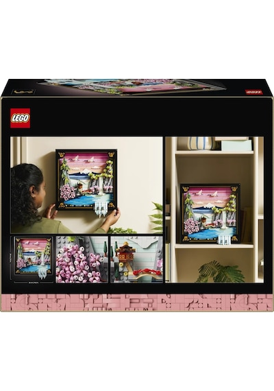 LEGO® Art Japon Kiraz Çiçeği Manzarası 31218 – Yetişkinler için Ayarlanabilir 3 Boyutlu Şelale İçeren Model Yapım Seti(1892 Parça)